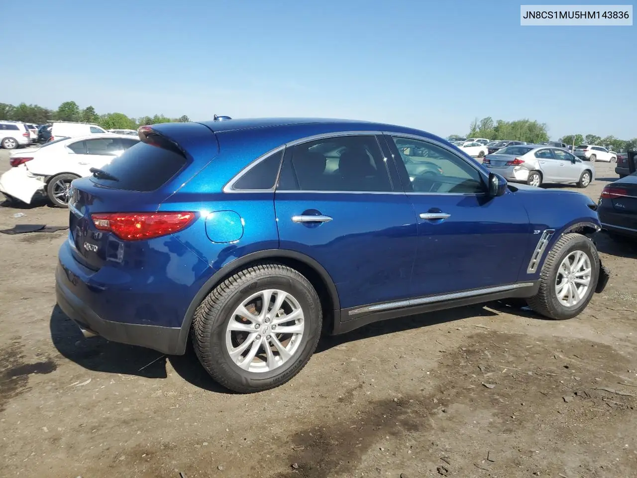 2017 Infiniti Qx70 VIN: JN8CS1MU5HM143836 Lot: 54615055
