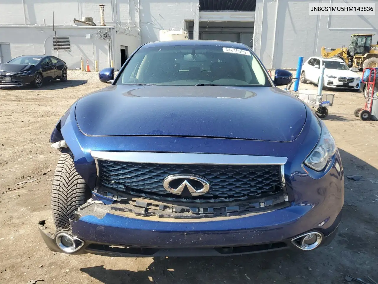 2017 Infiniti Qx70 VIN: JN8CS1MU5HM143836 Lot: 54615055