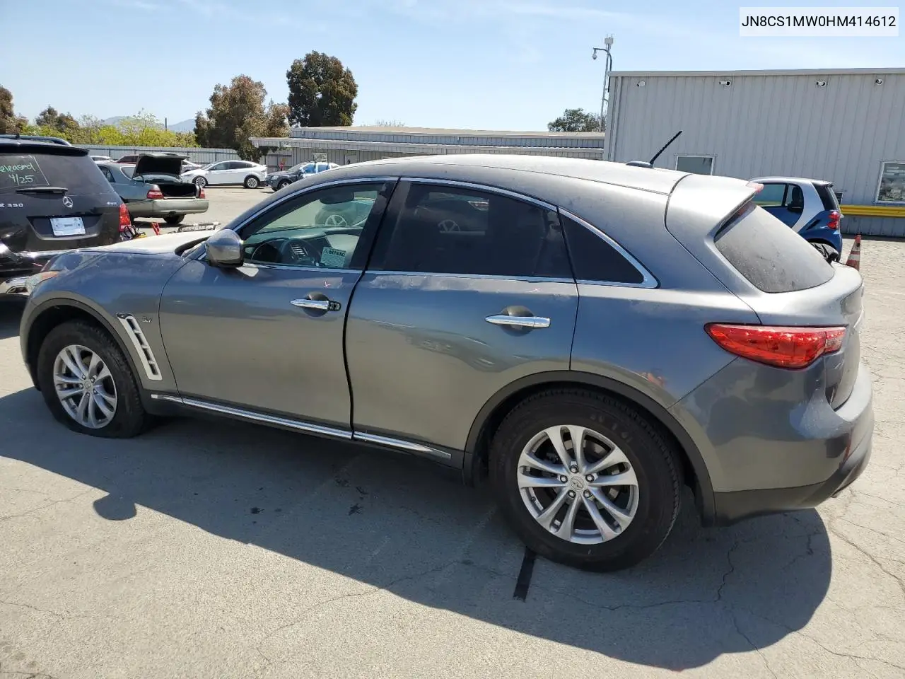 2017 Infiniti Qx70 VIN: JN8CS1MW0HM414612 Lot: 55169185