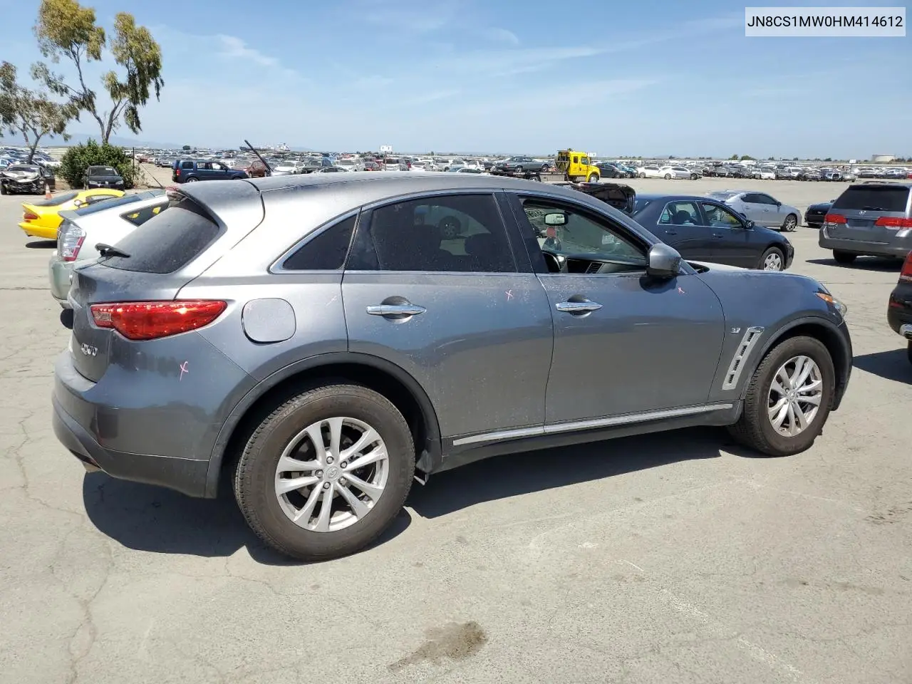 2017 Infiniti Qx70 VIN: JN8CS1MW0HM414612 Lot: 55169185