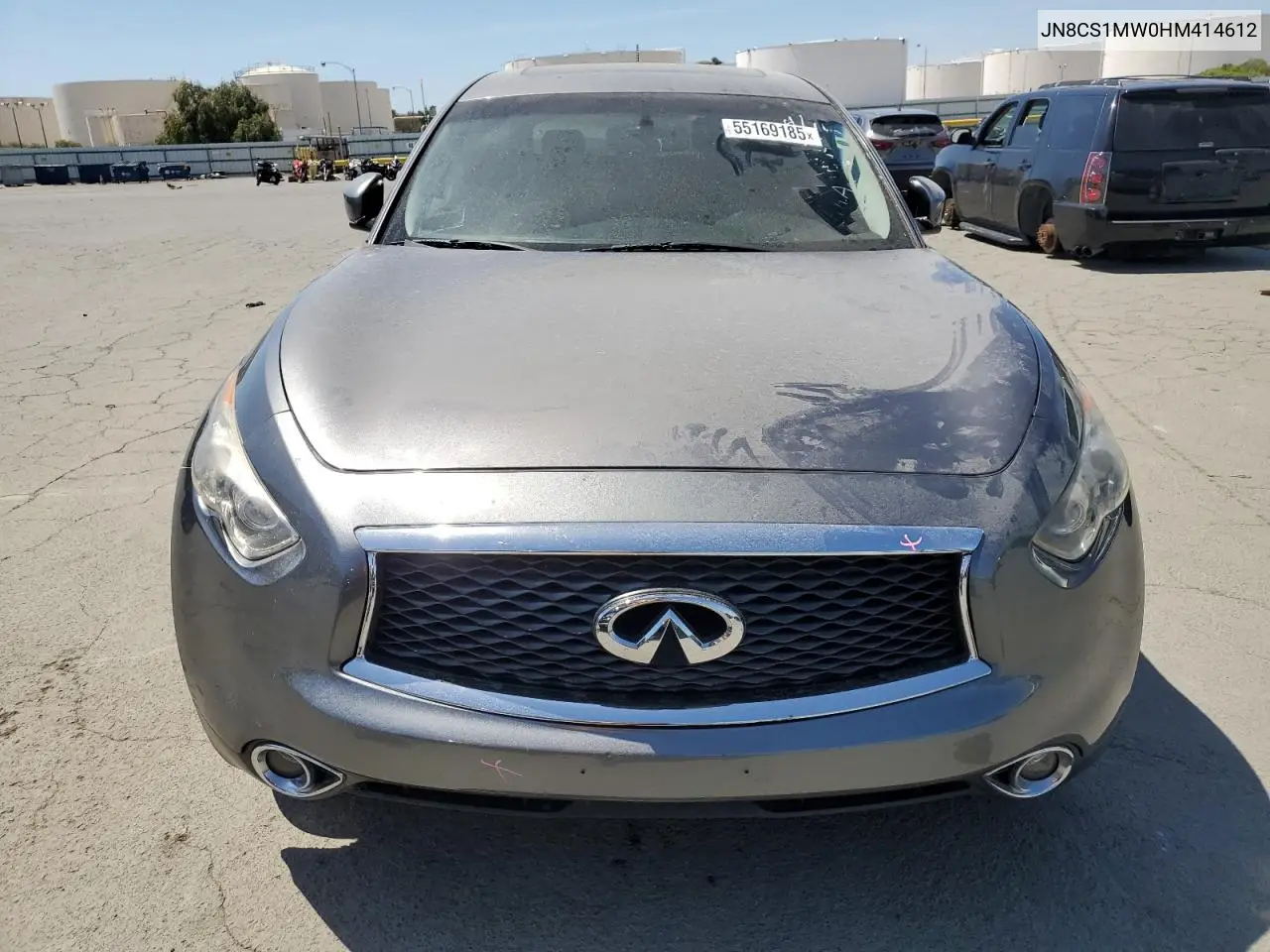 2017 Infiniti Qx70 VIN: JN8CS1MW0HM414612 Lot: 55169185