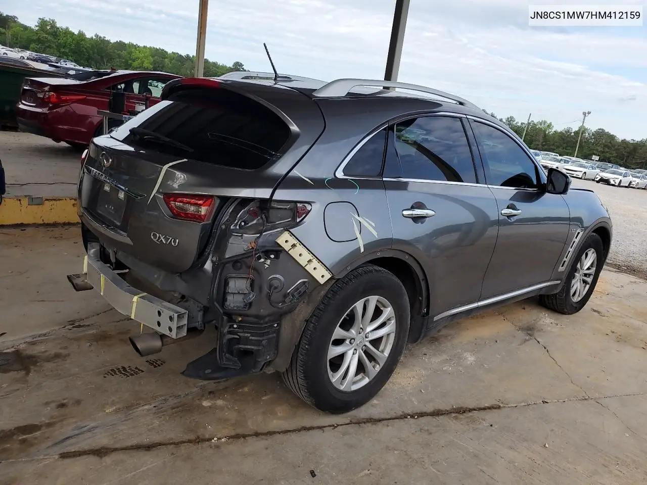 2017 Infiniti Qx70 VIN: JN8CS1MW7HM412159 Lot: 55269885