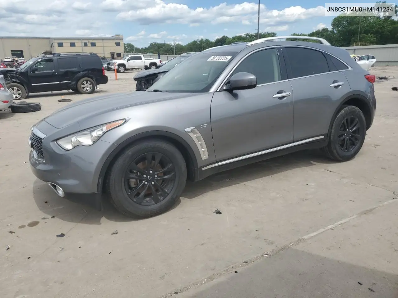 2017 Infiniti Qx70 VIN: JN8CS1MU0HM141234 Lot: 56102205