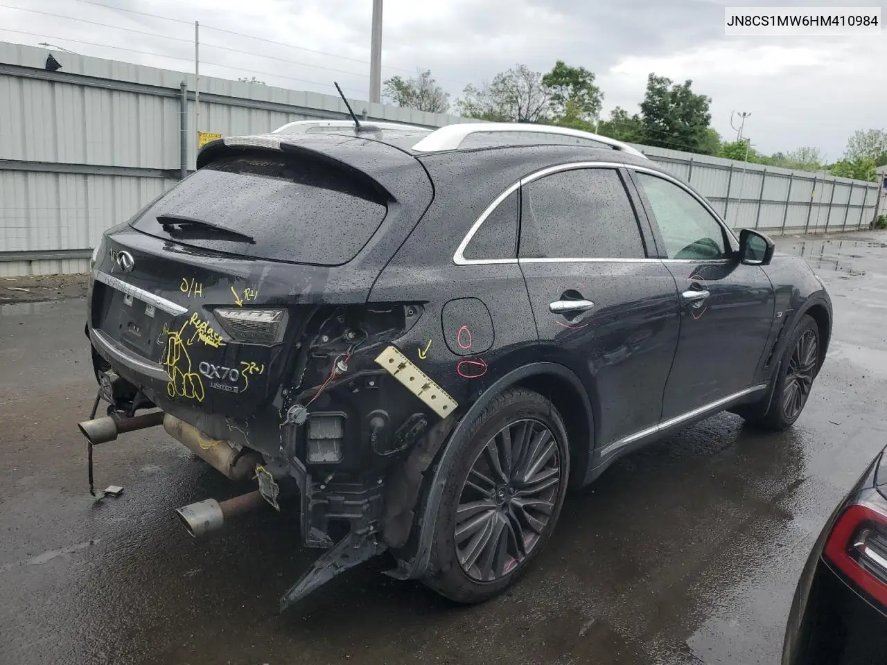 2017 Infiniti Qx70 VIN: JN8CS1MW6HM410984 Lot: 56167415