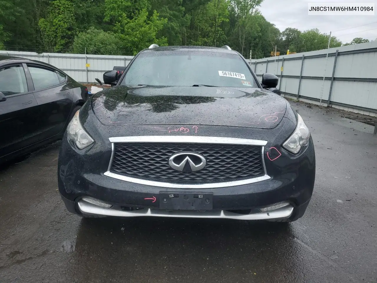 2017 Infiniti Qx70 VIN: JN8CS1MW6HM410984 Lot: 56167415