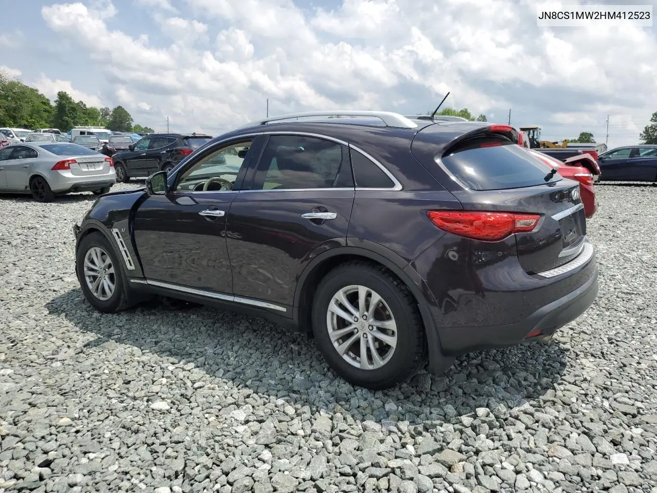 2017 Infiniti Qx70 VIN: JN8CS1MW2HM412523 Lot: 57143005