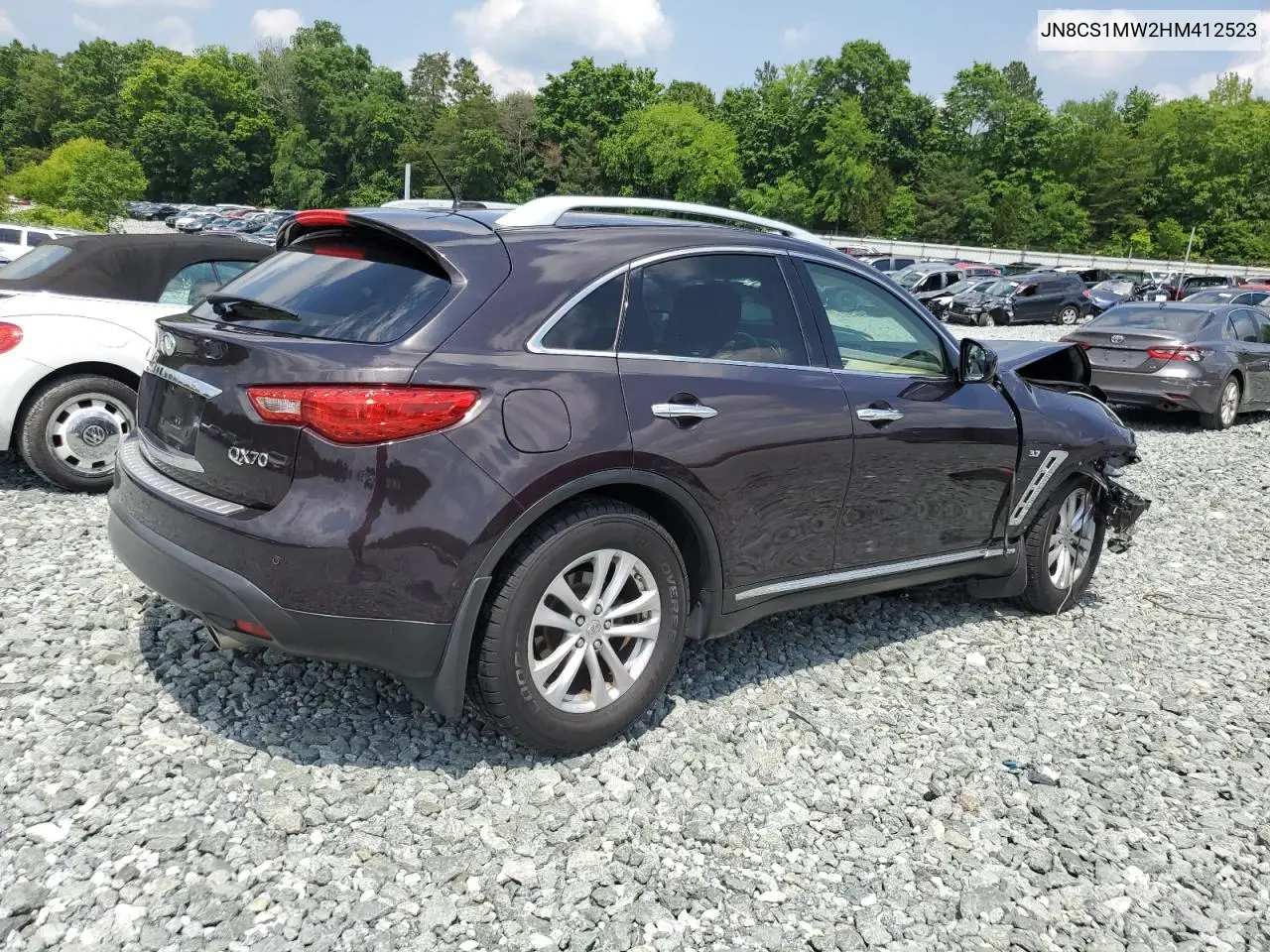2017 Infiniti Qx70 VIN: JN8CS1MW2HM412523 Lot: 57143005