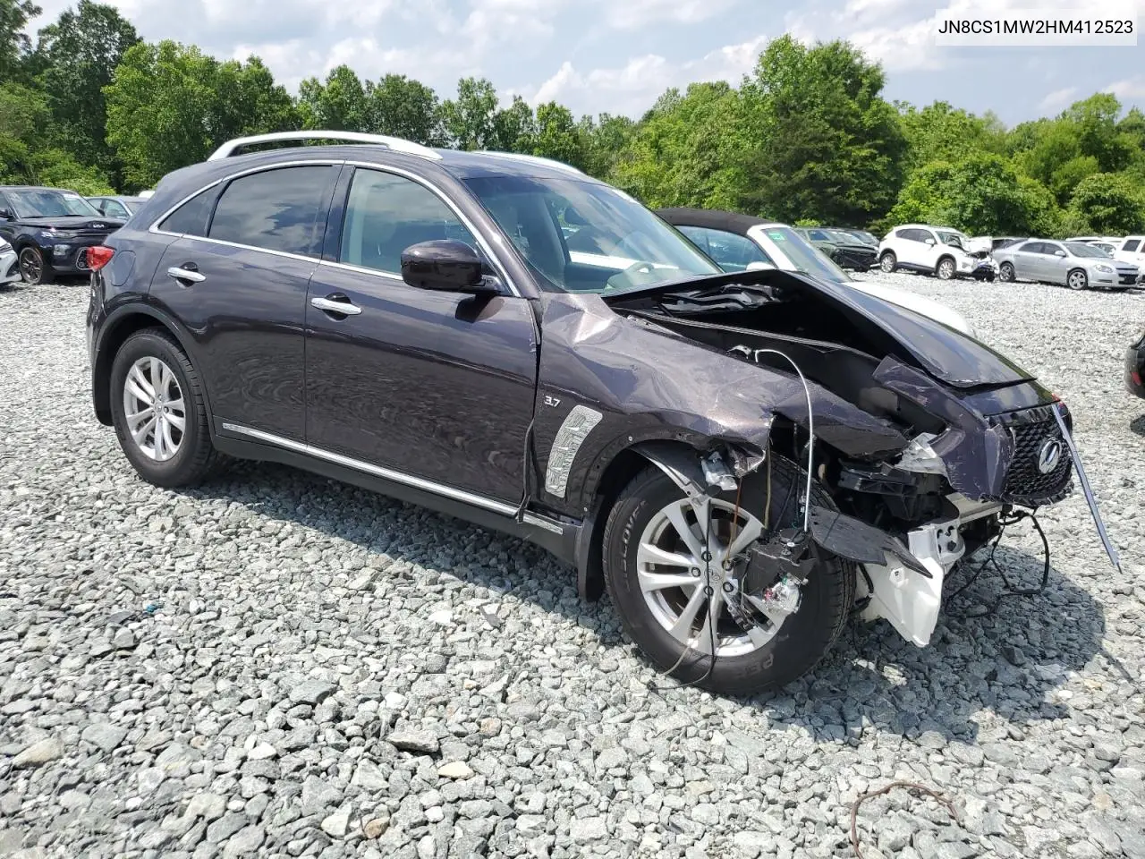 2017 Infiniti Qx70 VIN: JN8CS1MW2HM412523 Lot: 57143005