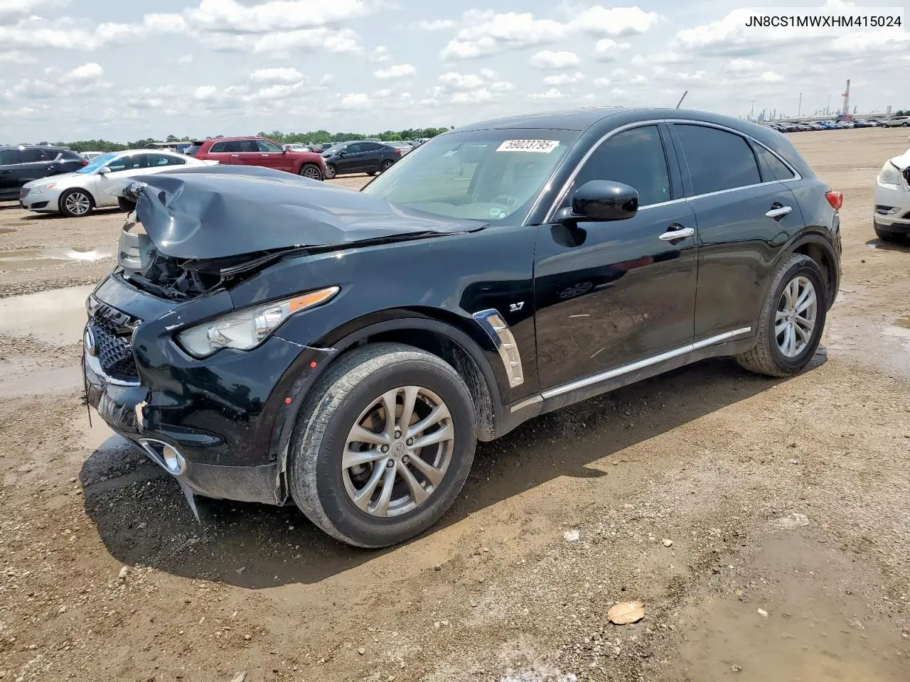 2017 Infiniti Qx70 VIN: JN8CS1MWXHM415024 Lot: 59023795