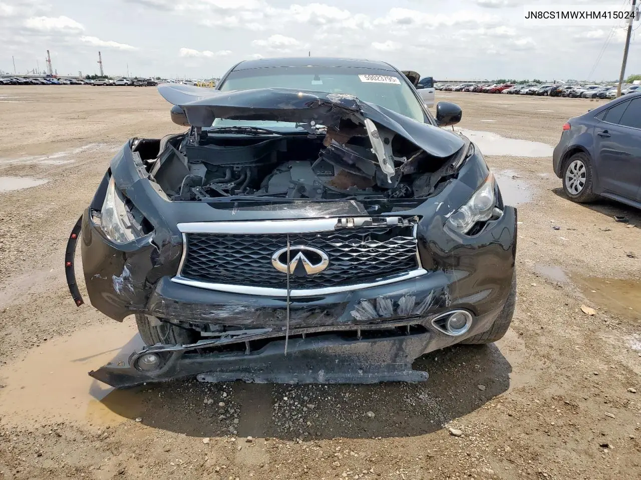 2017 Infiniti Qx70 VIN: JN8CS1MWXHM415024 Lot: 59023795