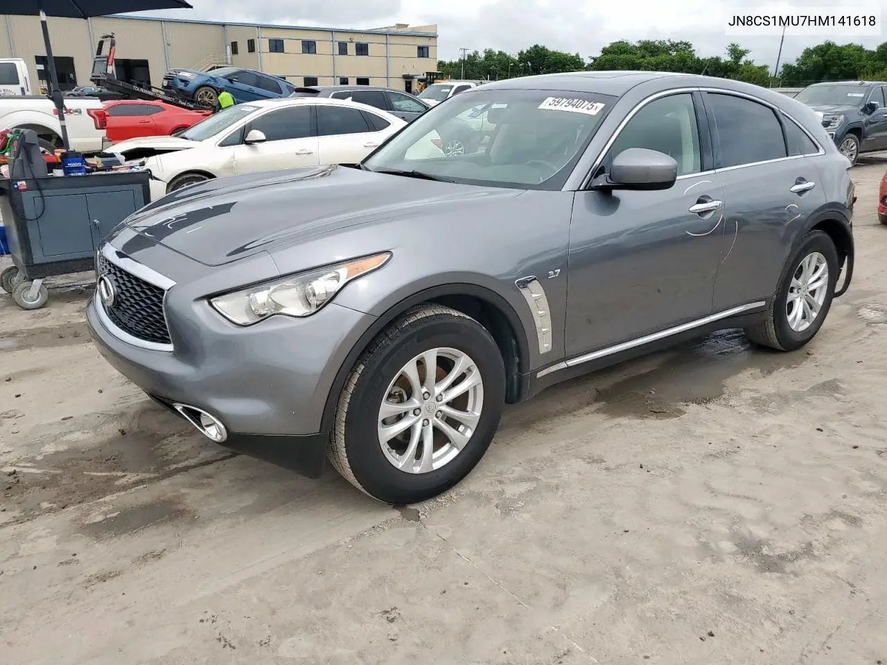 2017 Infiniti Qx70 VIN: JN8CS1MU7HM141618 Lot: 59794075