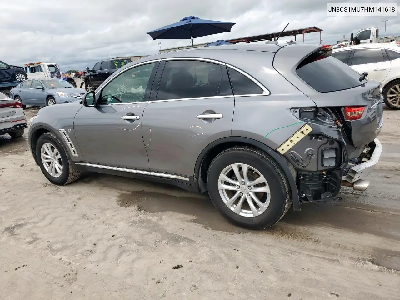 2017 Infiniti Qx70 VIN: JN8CS1MU7HM141618 Lot: 59794075
