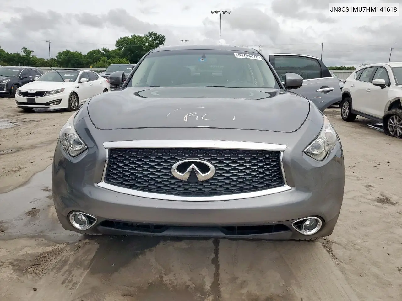 2017 Infiniti Qx70 VIN: JN8CS1MU7HM141618 Lot: 59794075