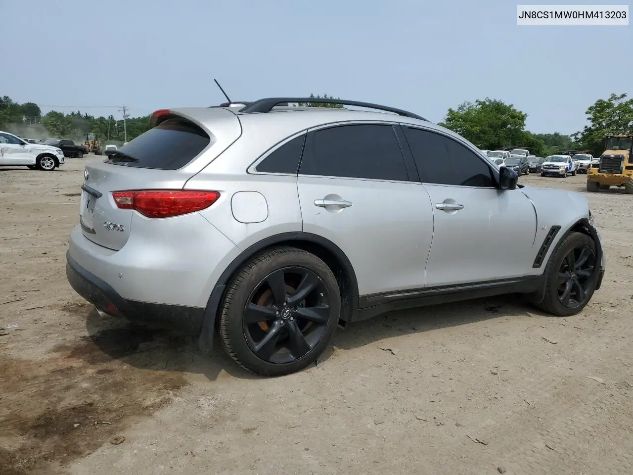 2017 Infiniti Qx70 VIN: JN8CS1MW0HM413203 Lot: 59965655