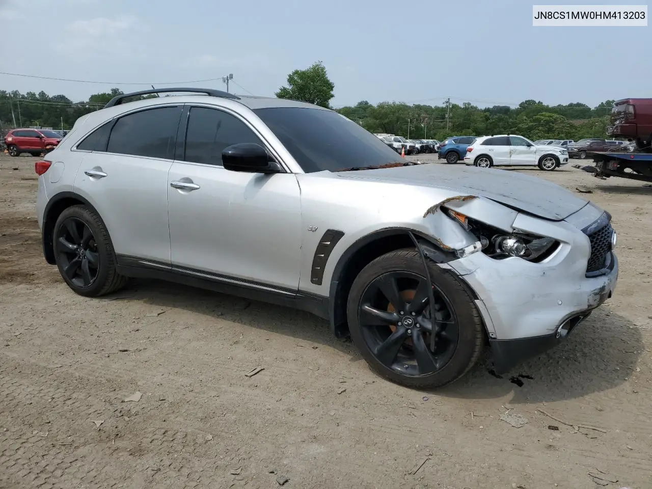 2017 Infiniti Qx70 VIN: JN8CS1MW0HM413203 Lot: 59965655