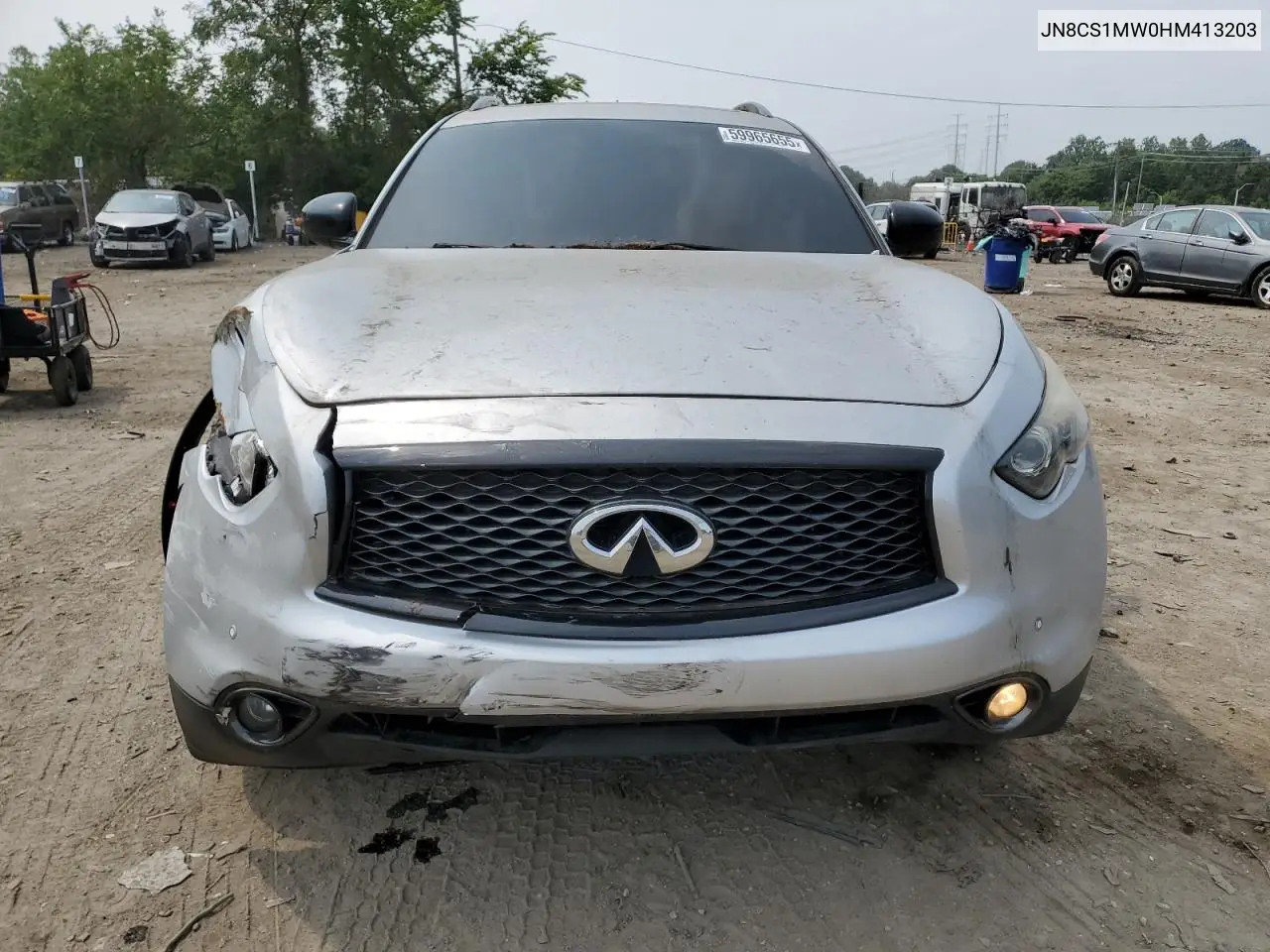 2017 Infiniti Qx70 VIN: JN8CS1MW0HM413203 Lot: 59965655
