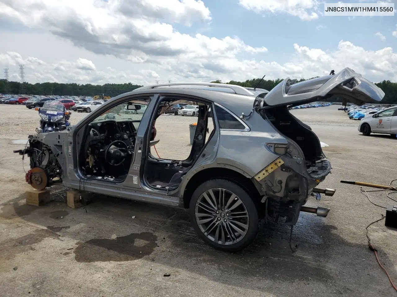 2017 Infiniti Qx70 VIN: JN8CS1MW1HM415560 Lot: 61670275
