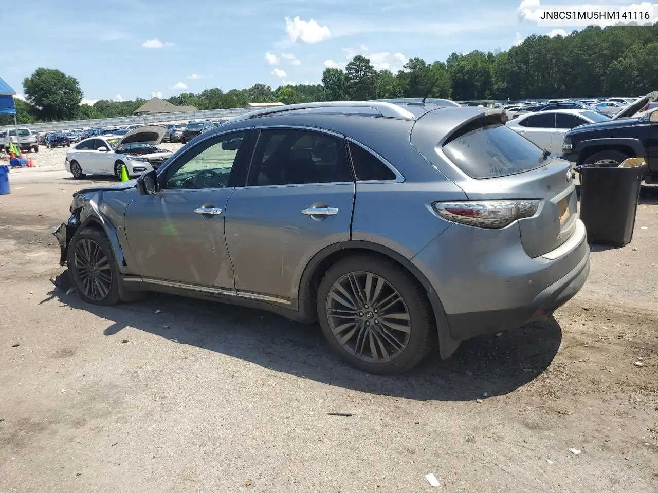 2017 Infiniti Qx70 VIN: JN8CS1MU5HM141116 Lot: 62124125
