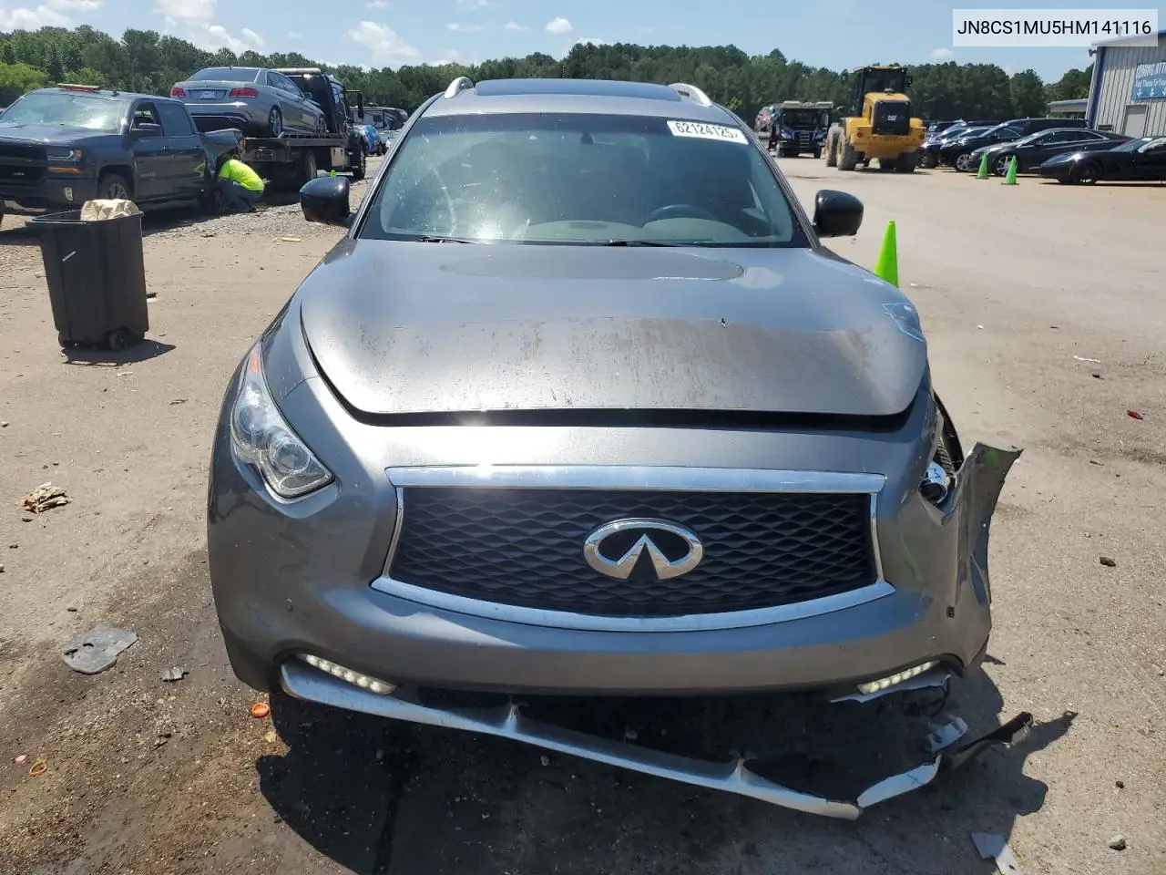 2017 Infiniti Qx70 VIN: JN8CS1MU5HM141116 Lot: 62124125