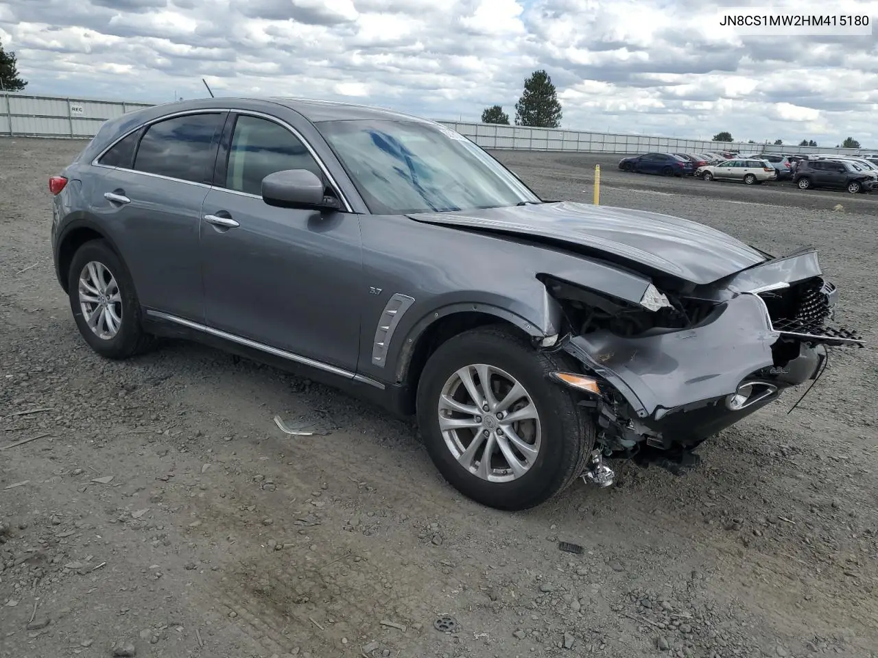 2017 Infiniti Qx70 VIN: JN8CS1MW2HM415180 Lot: 62161645