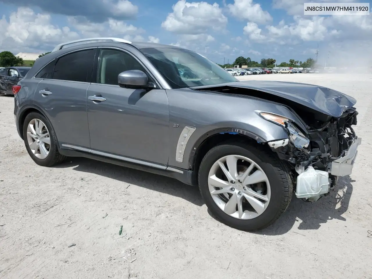 2017 Infiniti Qx70 VIN: JN8CS1MW7HM411920 Lot: 63930635
