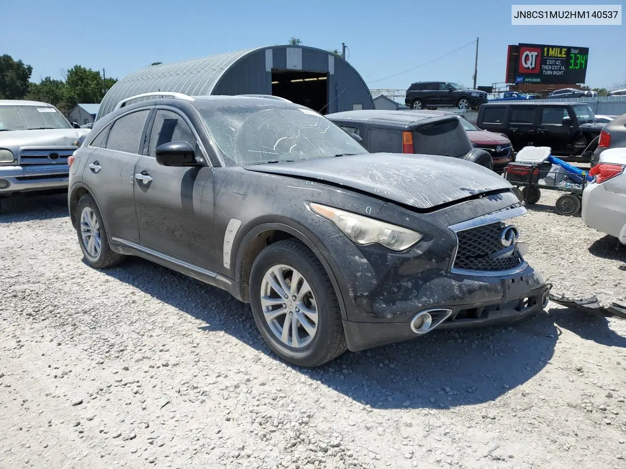 2017 Infiniti Qx70 VIN: JN8CS1MU2HM140537 Lot: 64377235