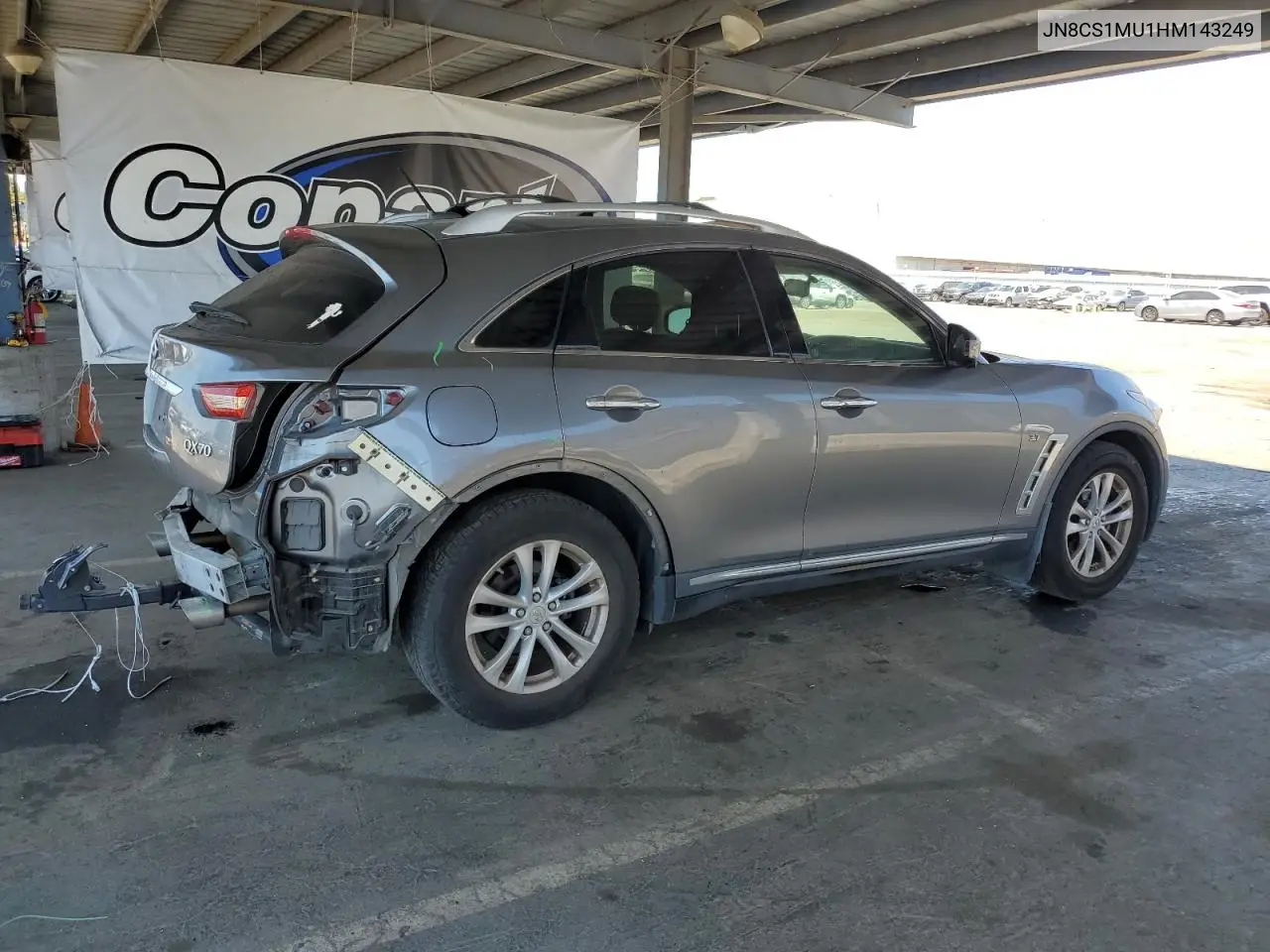 2017 Infiniti Qx70 VIN: JN8CS1MU1HM143249 Lot: 64604395