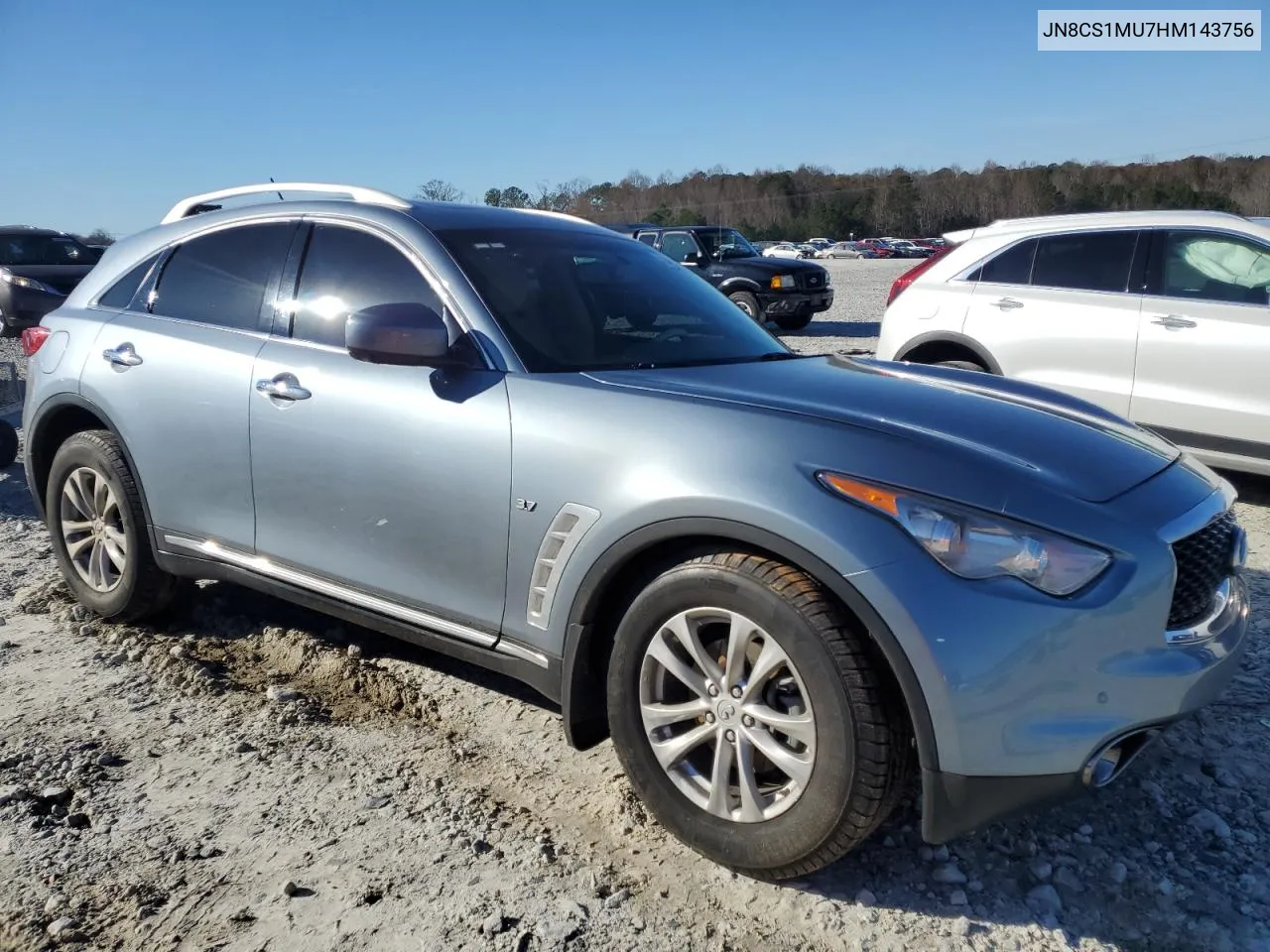 2017 Infiniti Qx70 VIN: JN8CS1MU7HM143756 Lot: 84876864
