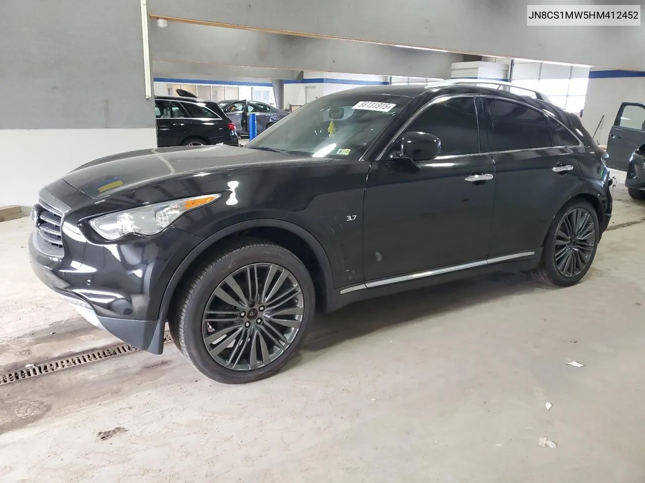 2017 Infiniti Qx70 VIN: JN8CS1MW5HM412452 Lot: 88131915
