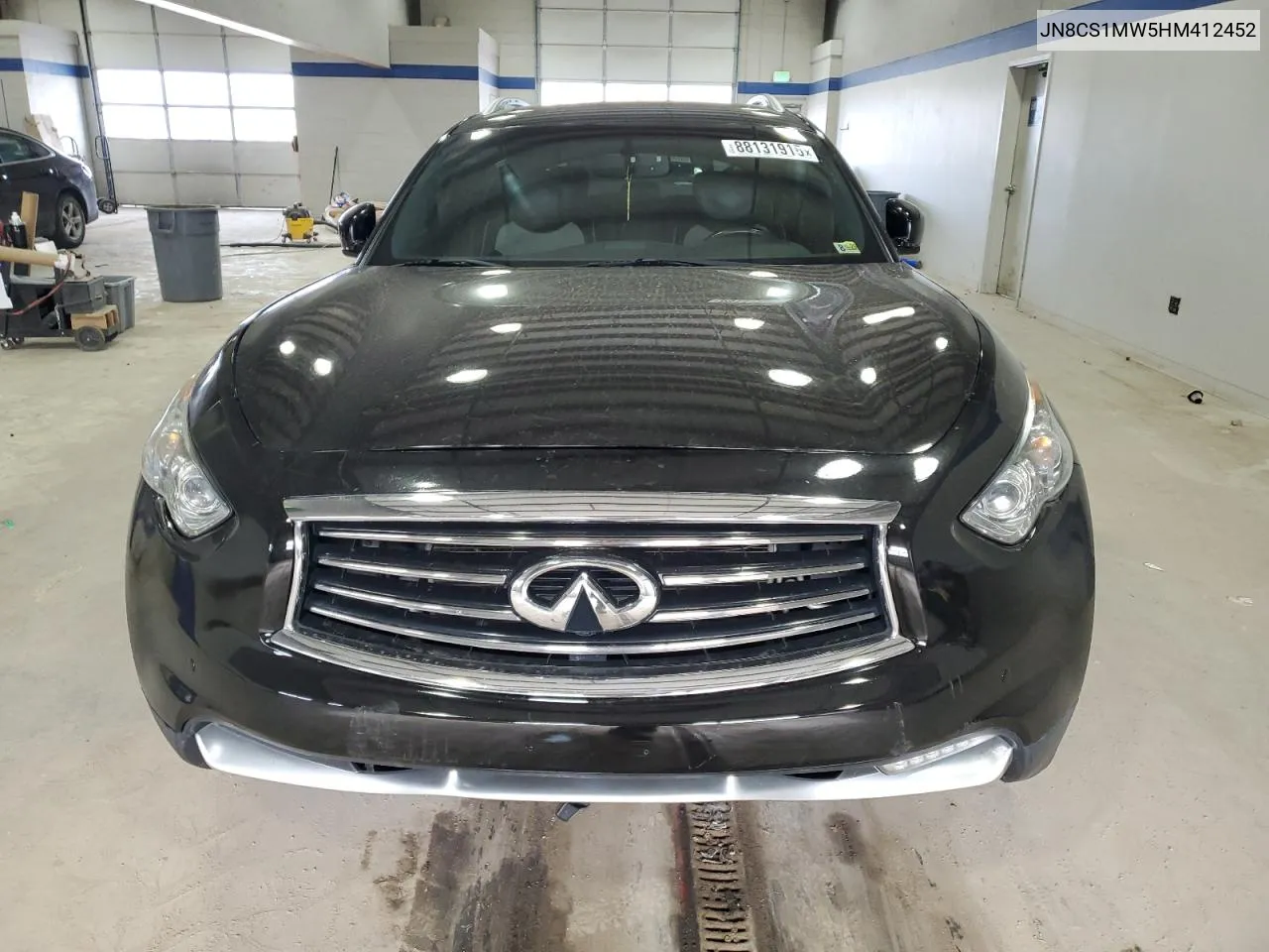 2017 Infiniti Qx70 VIN: JN8CS1MW5HM412452 Lot: 88131915