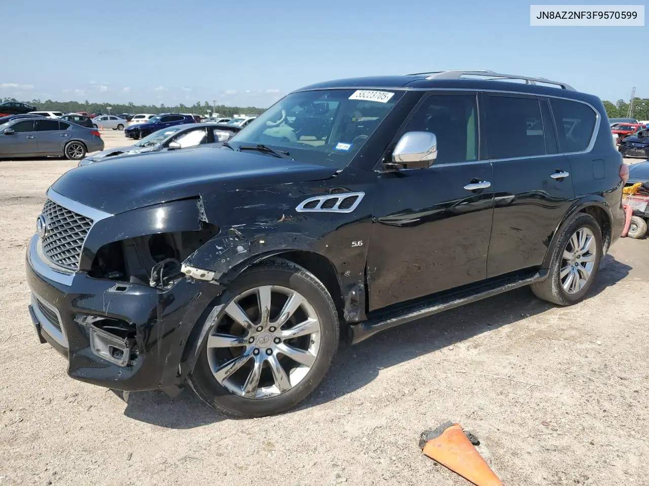 2015 Infiniti Qx80 VIN: JN8AZ2NF3F9570599 Lot: 55223705