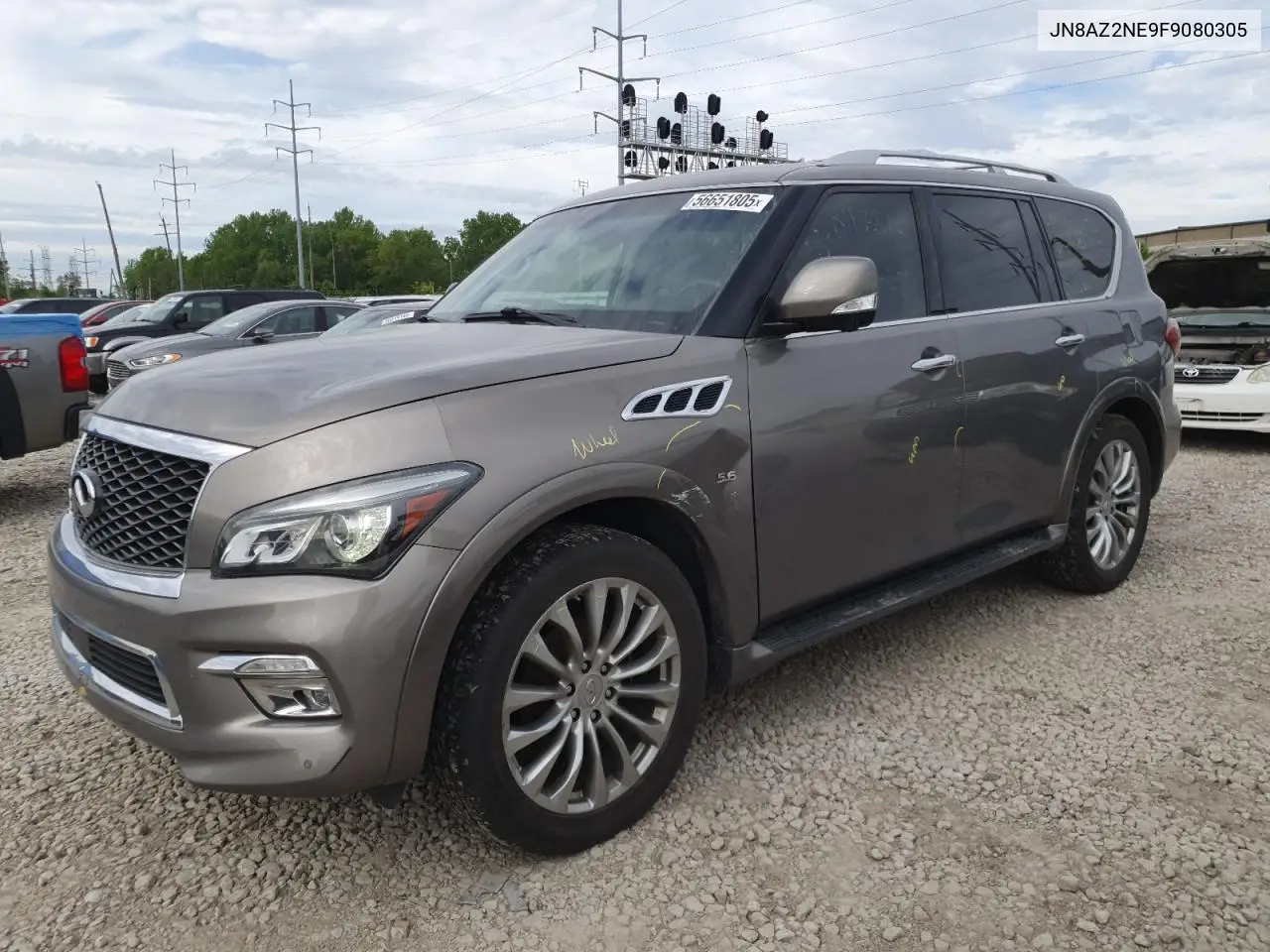 2015 Infiniti Qx80 VIN: JN8AZ2NE9F9080305 Lot: 56651805