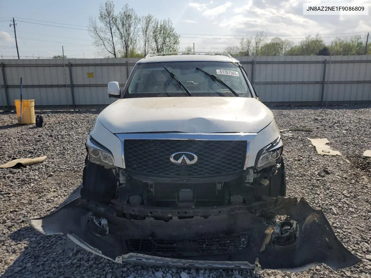 2015 Infiniti Qx80 VIN: JN8AZ2NE1F9086809 Lot: 61861275