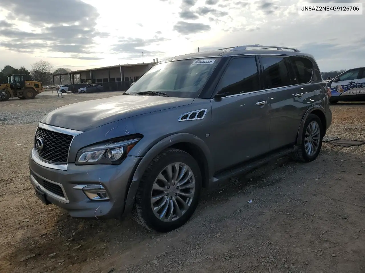 2016 Infiniti Qx80 VIN: JN8AZ2NE4G9126706 Lot: 48589555