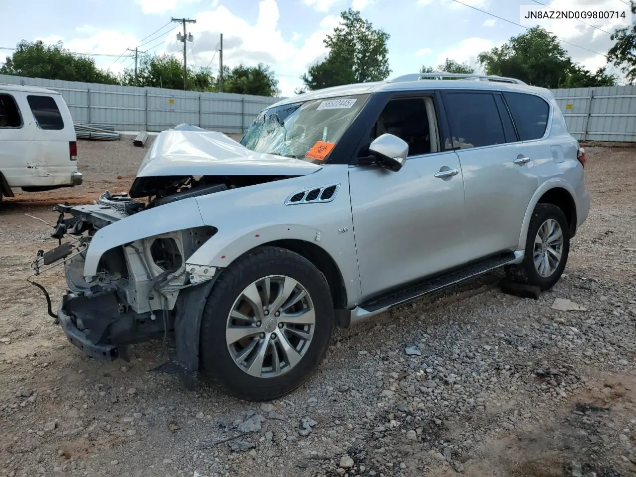 2016 Infiniti Qx80 VIN: JN8AZ2ND0G9800714 Lot: 56522445