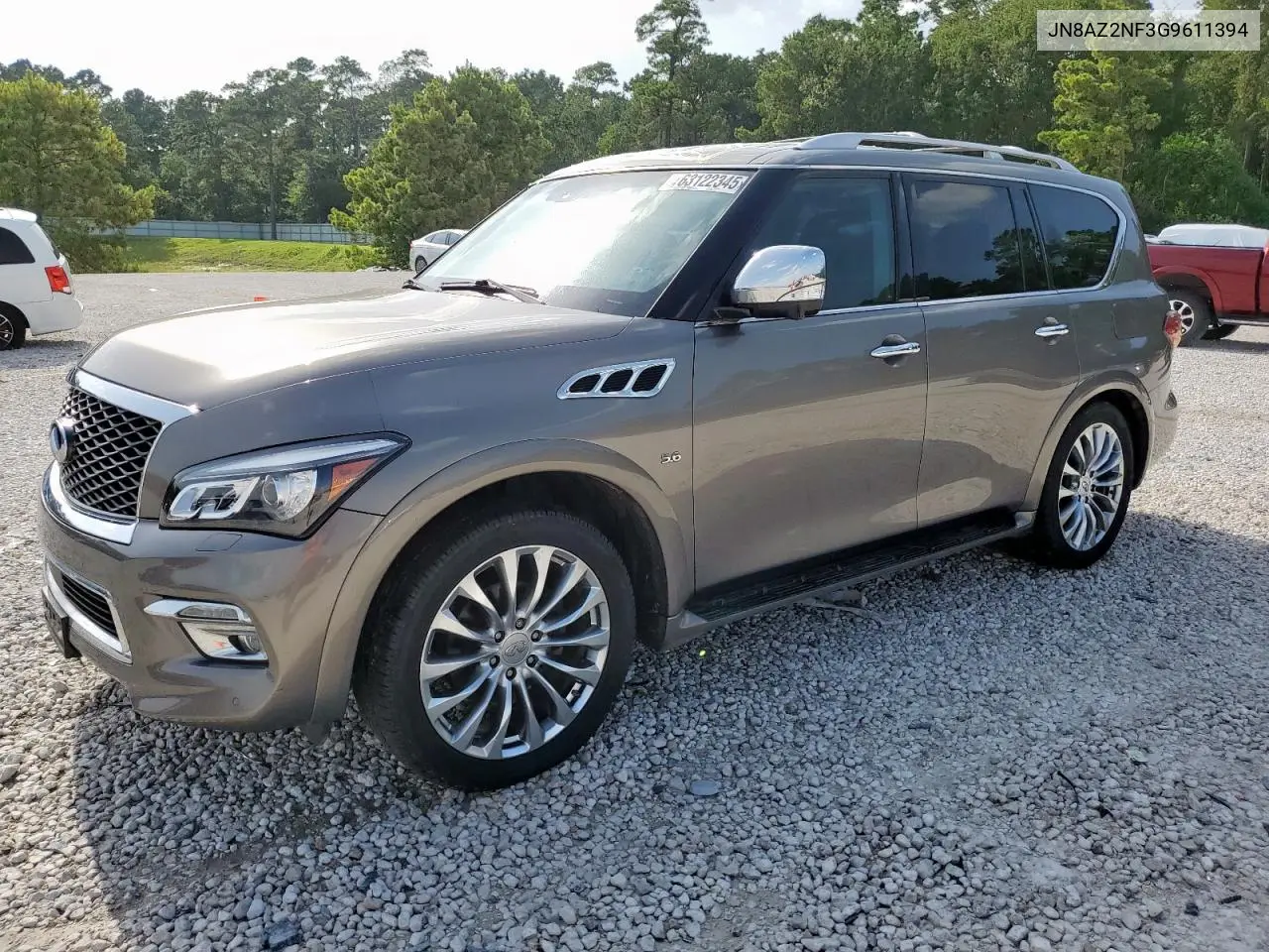 2016 Infiniti Qx80 VIN: JN8AZ2NF3G9611394 Lot: 63122345