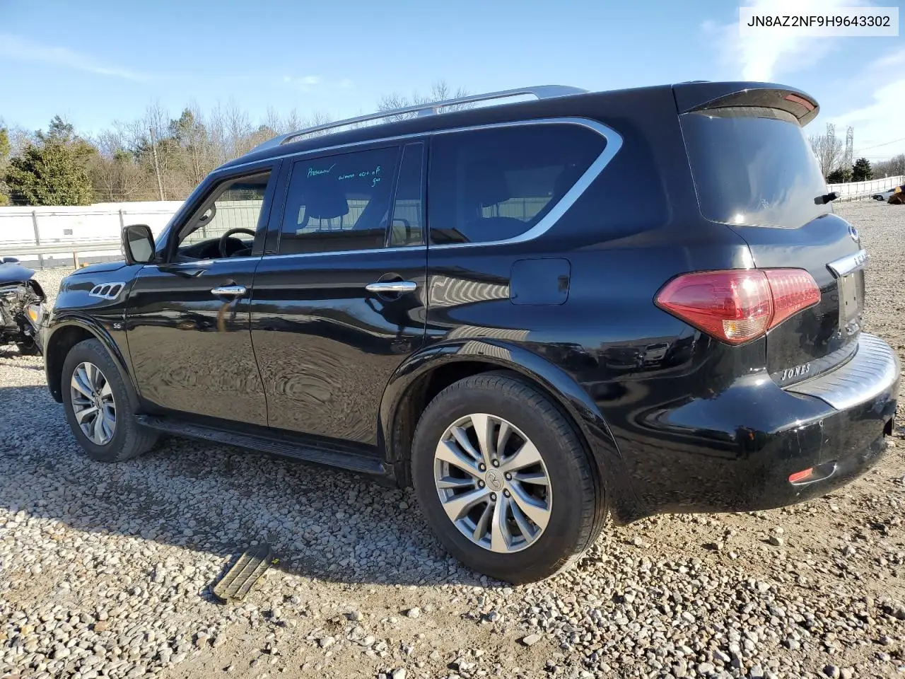 2017 Infiniti Qx80 Base VIN: JN8AZ2NF9H9643302 Lot: 46677445