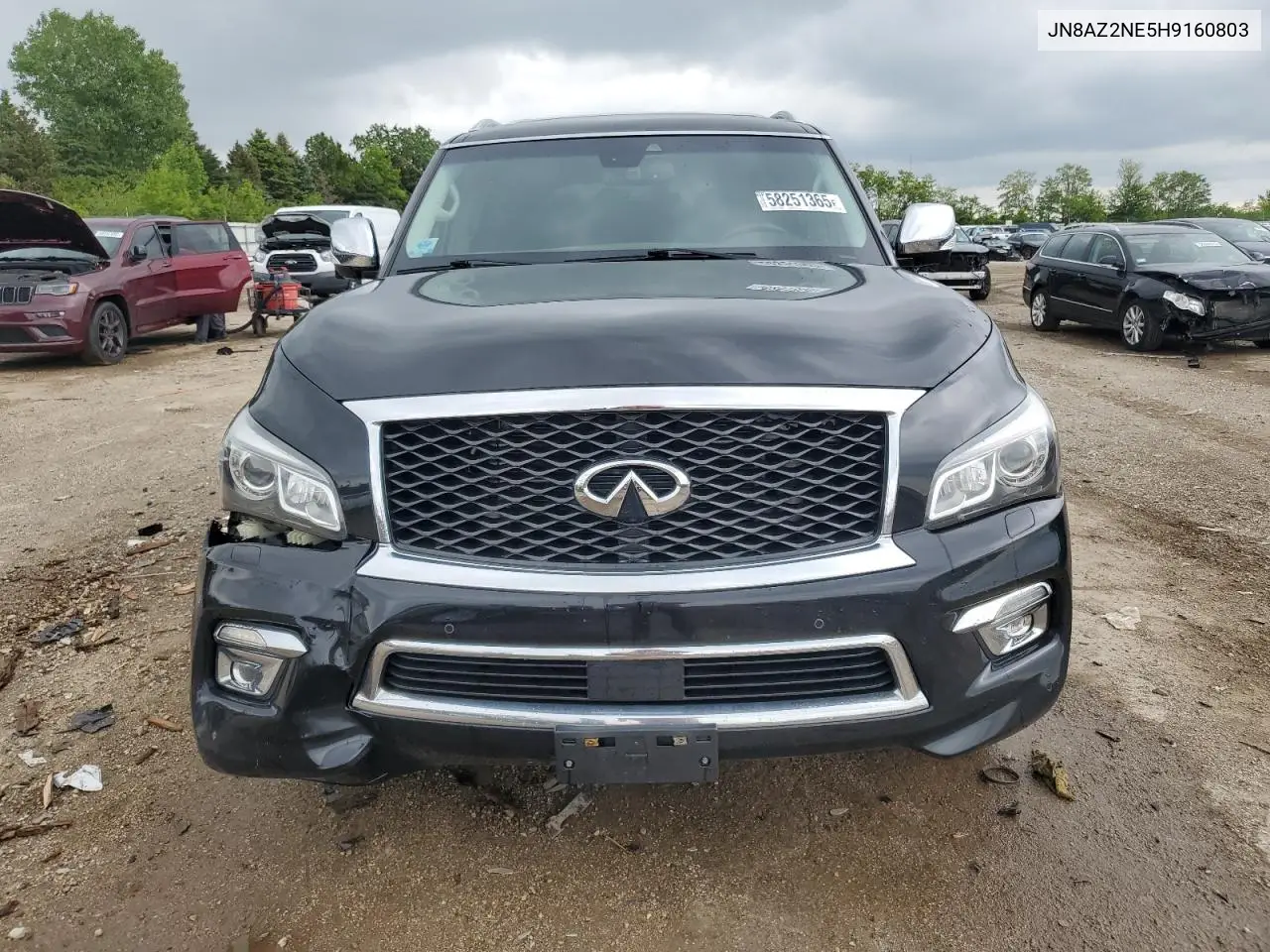 2017 Infiniti Qx80 Base VIN: JN8AZ2NE5H9160803 Lot: 58251365