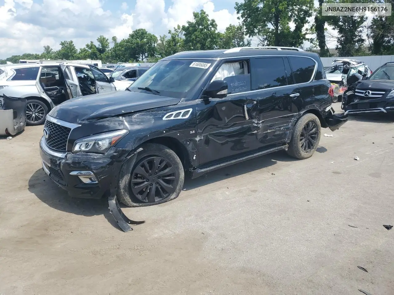 2017 Infiniti Qx80 Base VIN: JN8AZ2NE6H9156176 Lot: 61695085