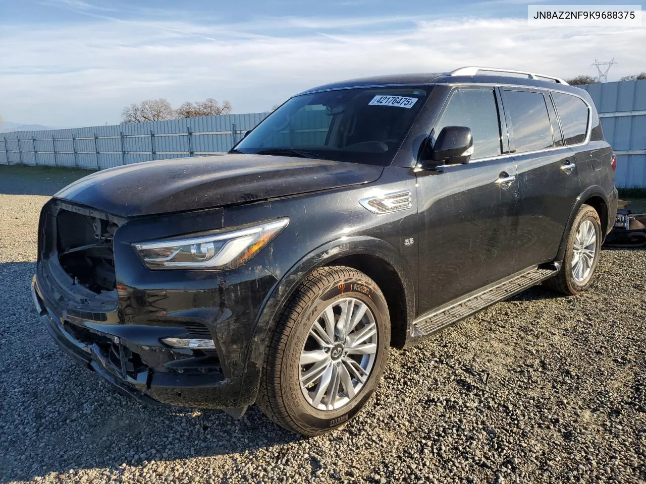 2019 Infiniti Qx80 Luxe VIN: JN8AZ2NF9K9688375 Lot: 42176475