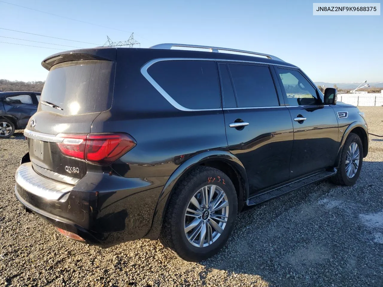 2019 Infiniti Qx80 Luxe VIN: JN8AZ2NF9K9688375 Lot: 42176475