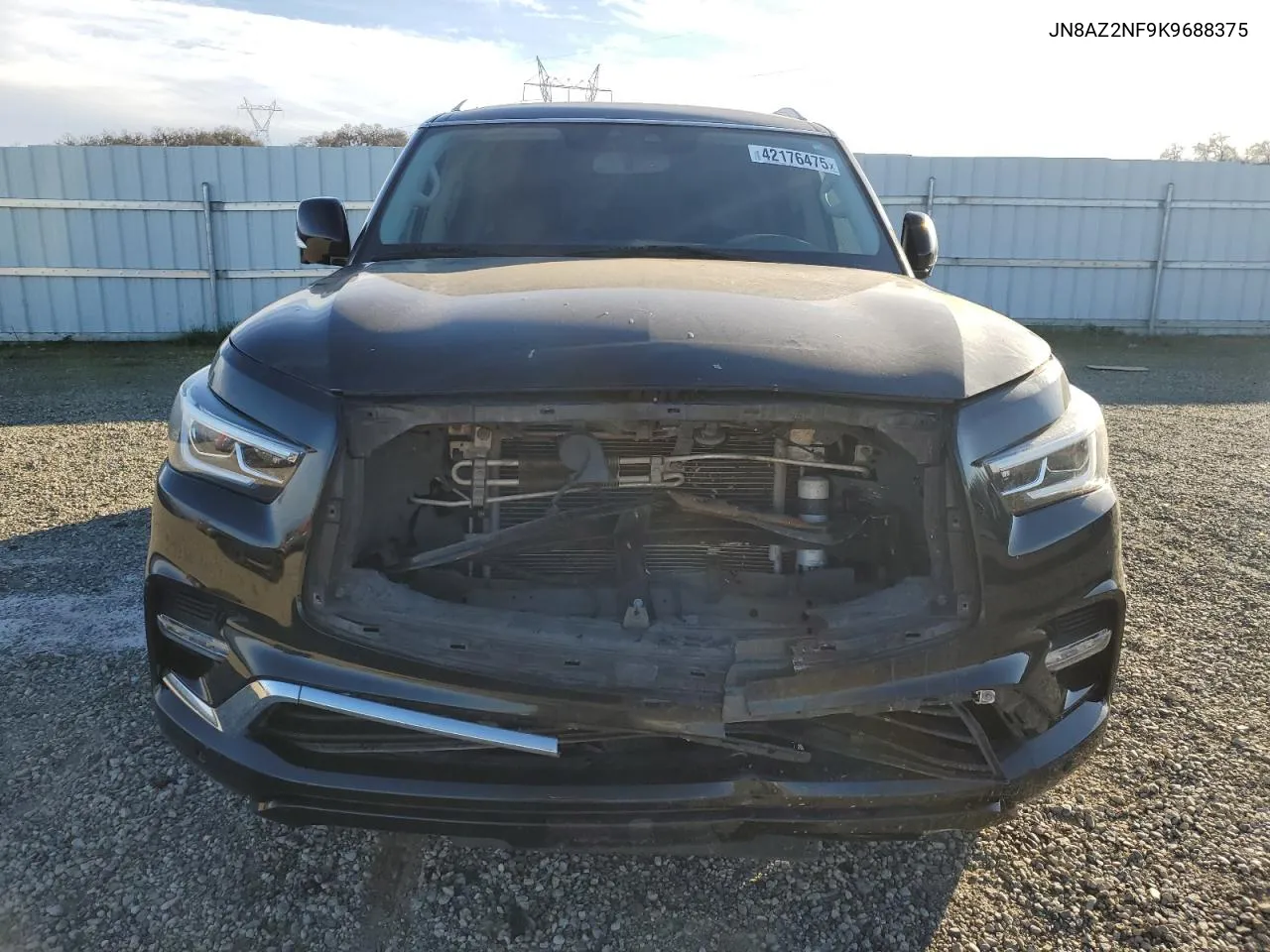 2019 Infiniti Qx80 Luxe VIN: JN8AZ2NF9K9688375 Lot: 42176475