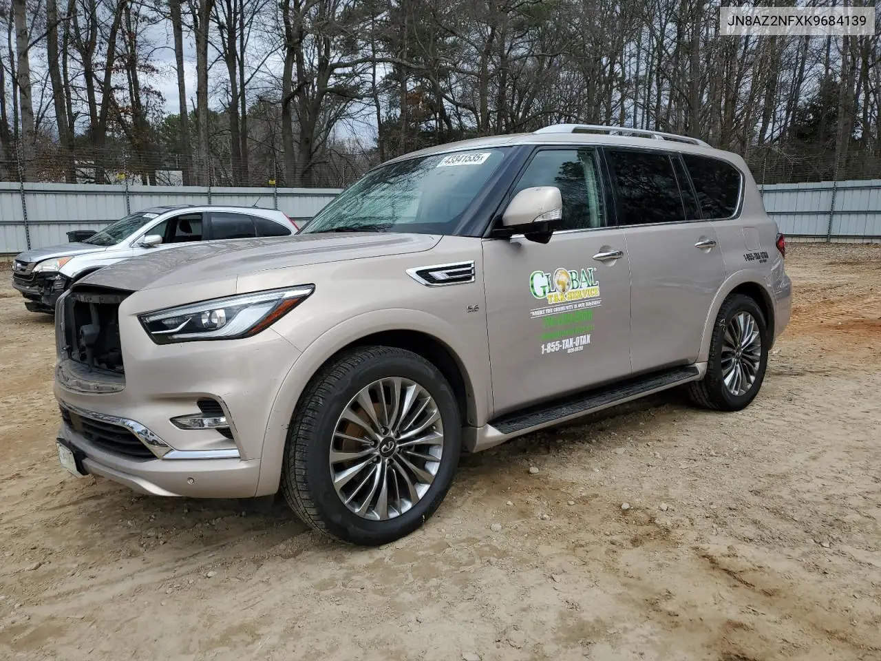 2019 Infiniti Qx80 Luxe VIN: JN8AZ2NFXK9684139 Lot: 43341535