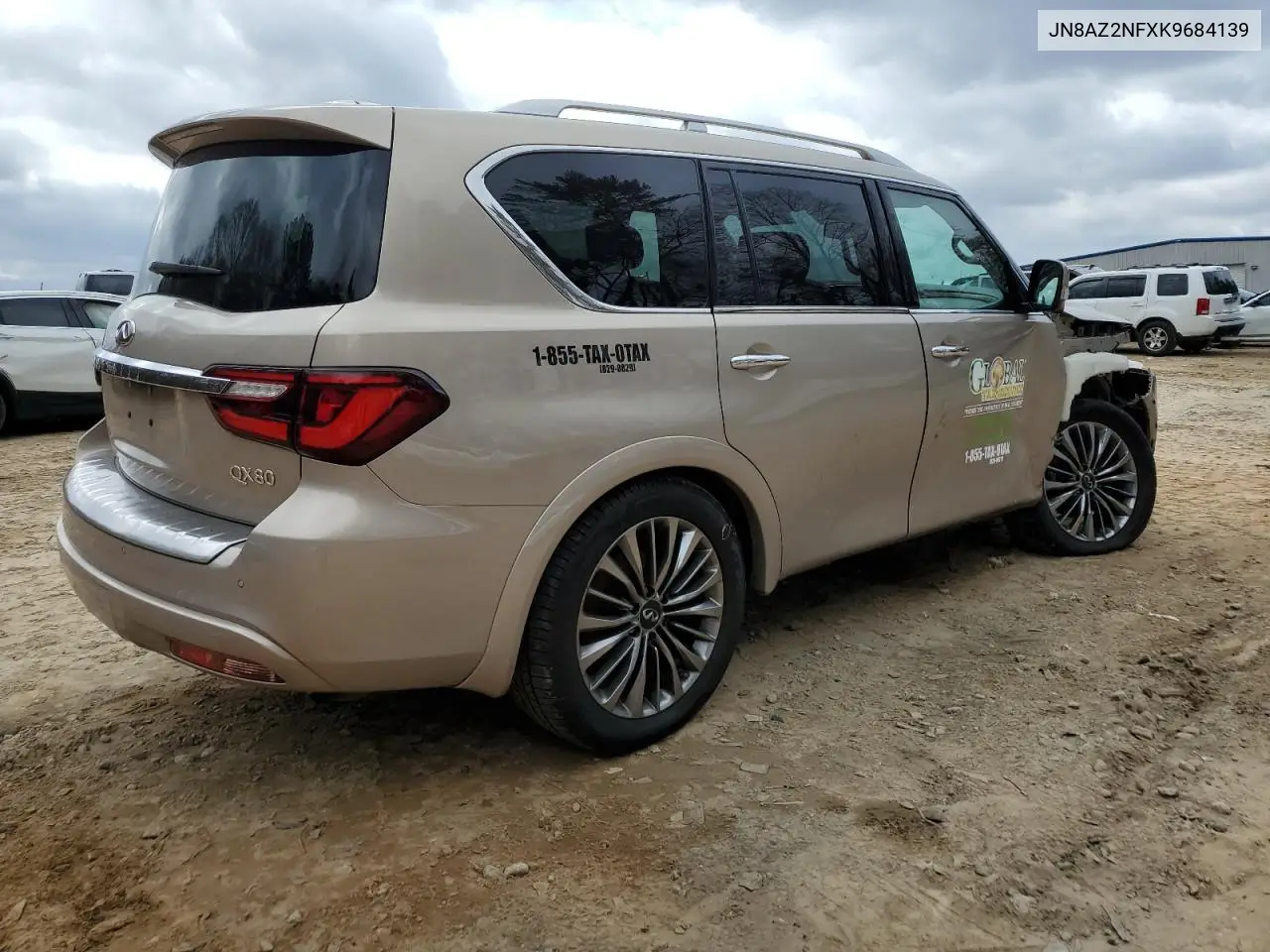 2019 Infiniti Qx80 Luxe VIN: JN8AZ2NFXK9684139 Lot: 43341535