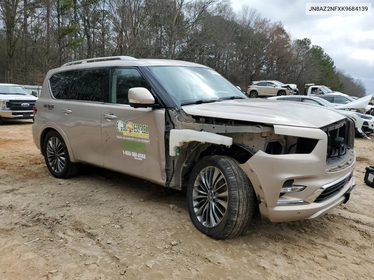 2019 Infiniti Qx80 Luxe VIN: JN8AZ2NFXK9684139 Lot: 43341535