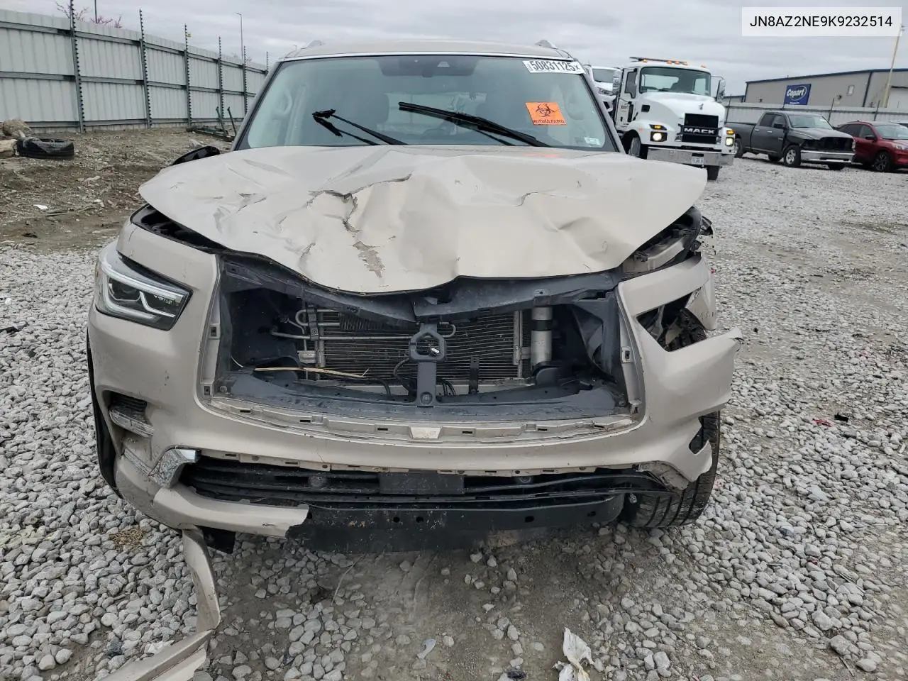 2019 Infiniti Qx80 Luxe VIN: JN8AZ2NE9K9232514 Lot: 50831125