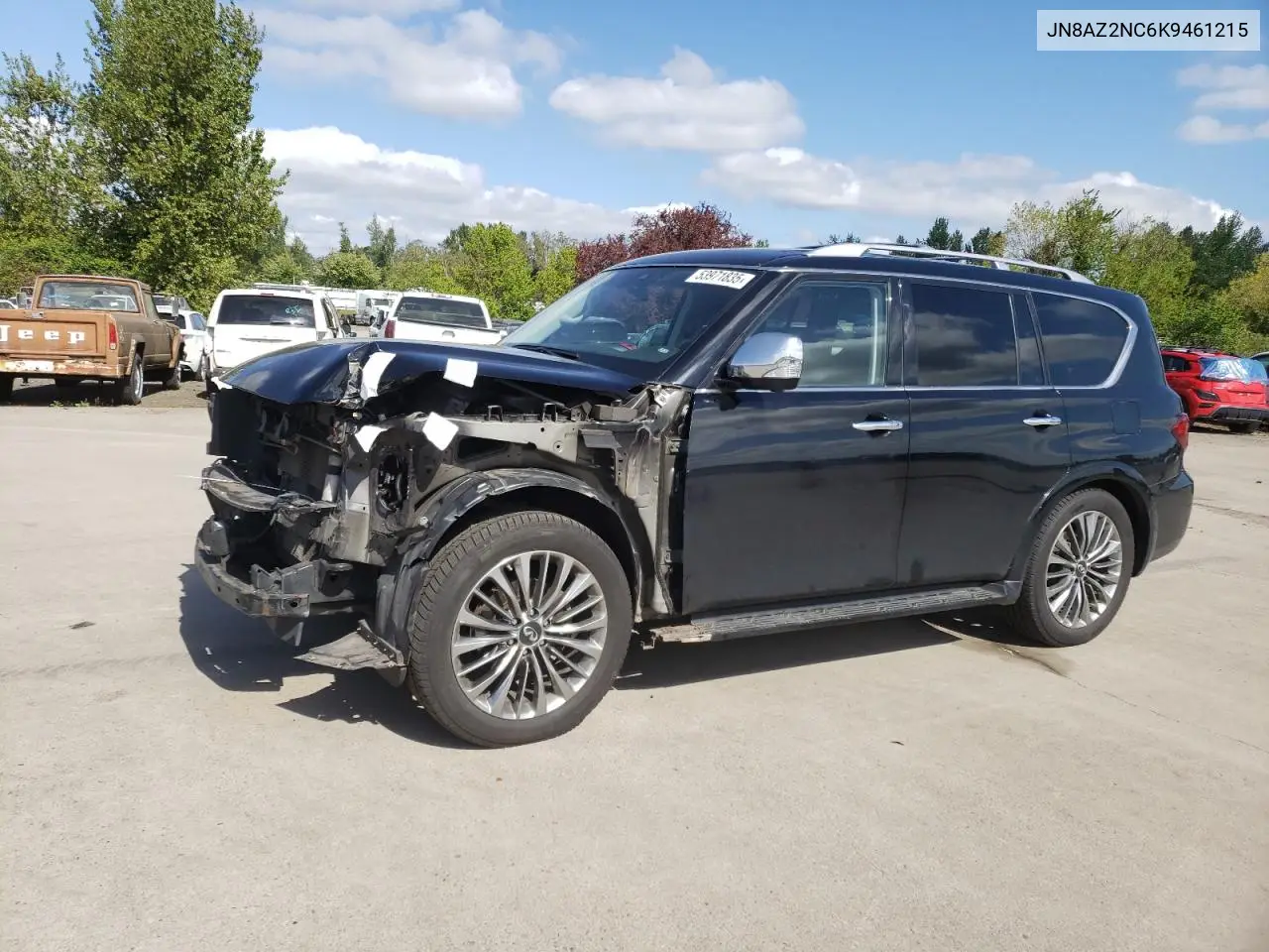 2019 Infiniti Qx80 Luxe VIN: JN8AZ2NC6K9461215 Lot: 53971835