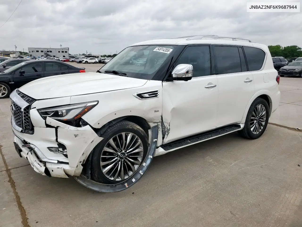 2019 Infiniti Qx80 Luxe VIN: JN8AZ2NF6K9687944 Lot: 54914355