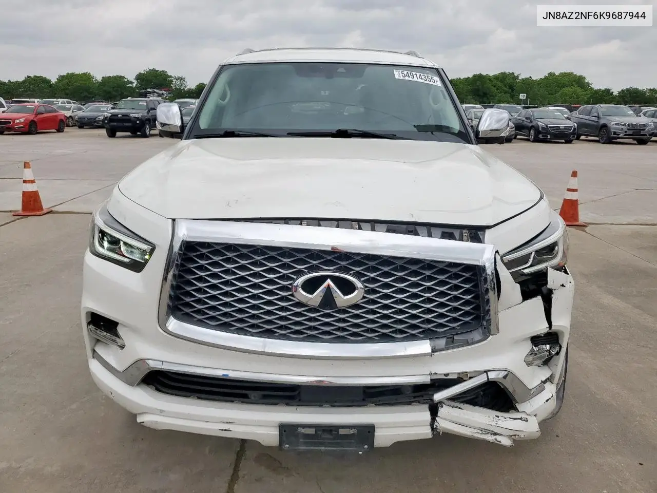 2019 Infiniti Qx80 Luxe VIN: JN8AZ2NF6K9687944 Lot: 54914355