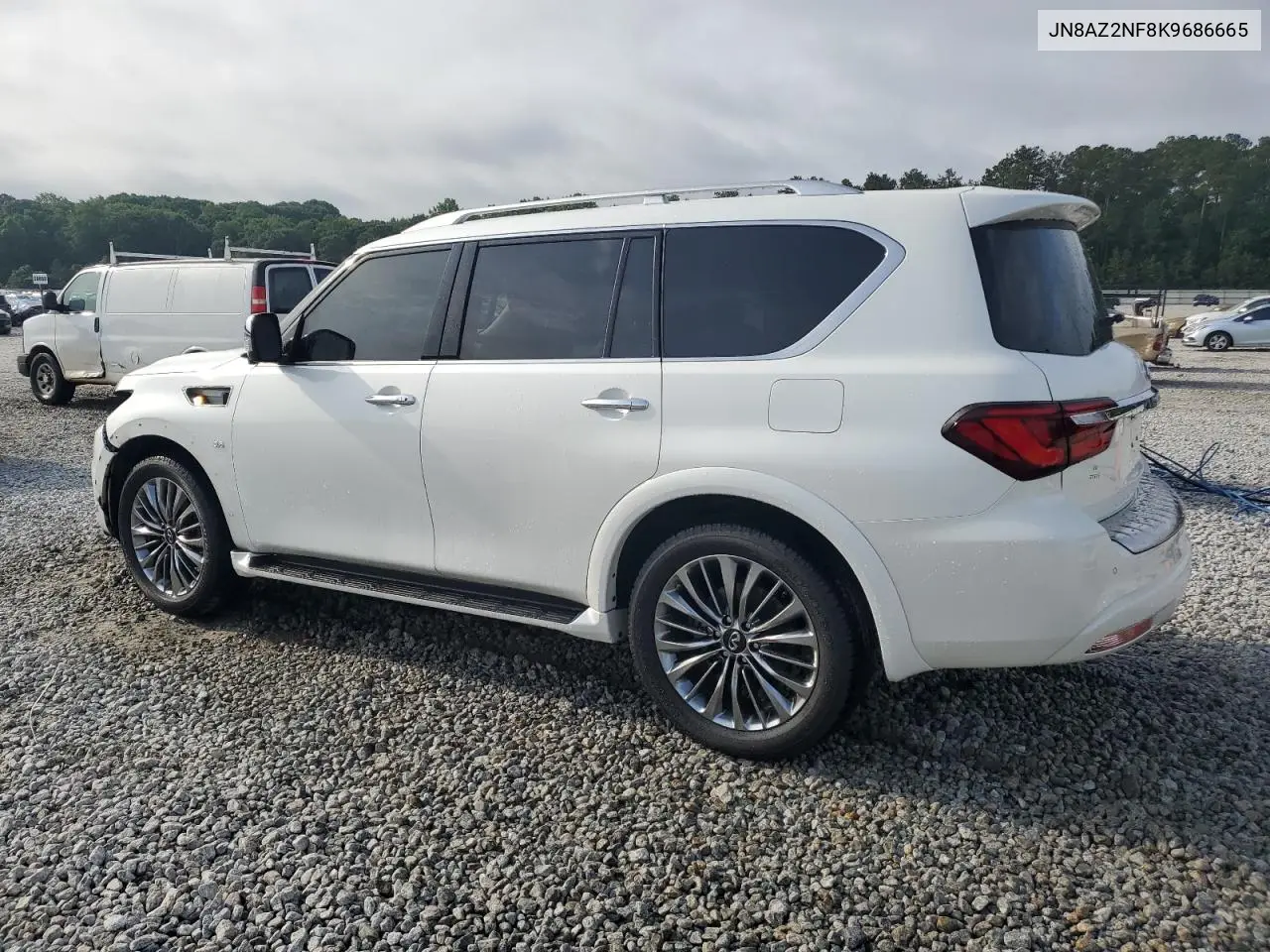 2019 Infiniti Qx80 Luxe VIN: JN8AZ2NF8K9686665 Lot: 57057575